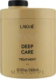 Маска для волос Lakmé Teknia Deep Care укрепляющая, для повреждённых волос, масло бабассу, керамид 3, растительные протеины, воск карнаубы, 250 мл — фото 2