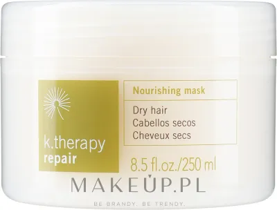 Маска для волос Lakmé K.Therapy Repair питательная, для сухих волос, масло бабассу, масло макадамии, витамин C, амодиметикон, 250 мл