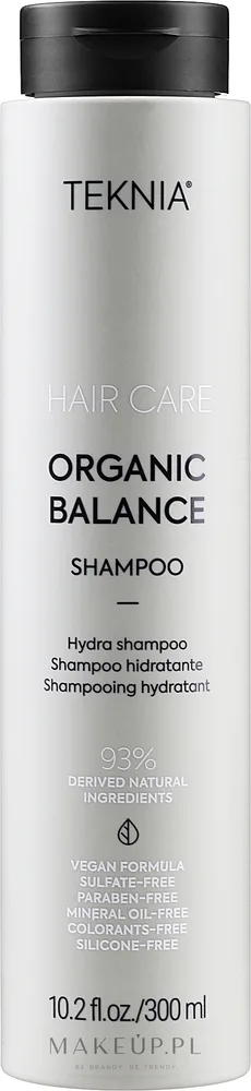 Шампунь Lakme Teknia Organic Balance Shampoo бессульфатный для ежедневного ухода