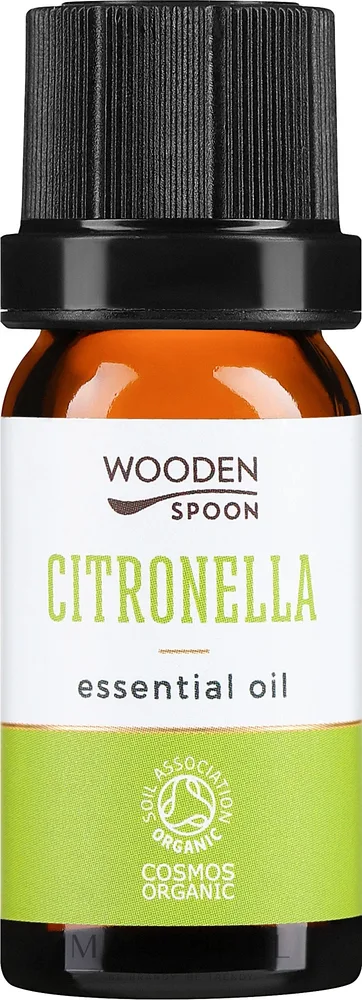 Эфирное масло Wooden Spoon Цитронелла 10 мл натуральное для жирной кожи и ароматерапии