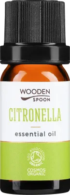 Эфирное масло Wooden Spoon Цитронелла 10 мл натуральное для жирной кожи и ароматерапии