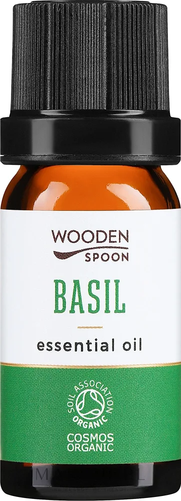 Эфирное масло Wooden Spoon Базилик 5 мл натуральное пряное для ванны и массажа