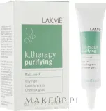 Маска для кожи головы Lakmé K.Therapy Purifying матирующая, для жирных волос, каолин, цинк, кофеин, экстракты бамбука и лопуха, 6 x 15 мл — фото 2