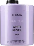 Маска для волос Lakmé Teknia White Silver тонирующая, для светлых и седых волос, фиолетовый пигмент, экстракт лотоса, керамид 3, 250 мл — фото 2