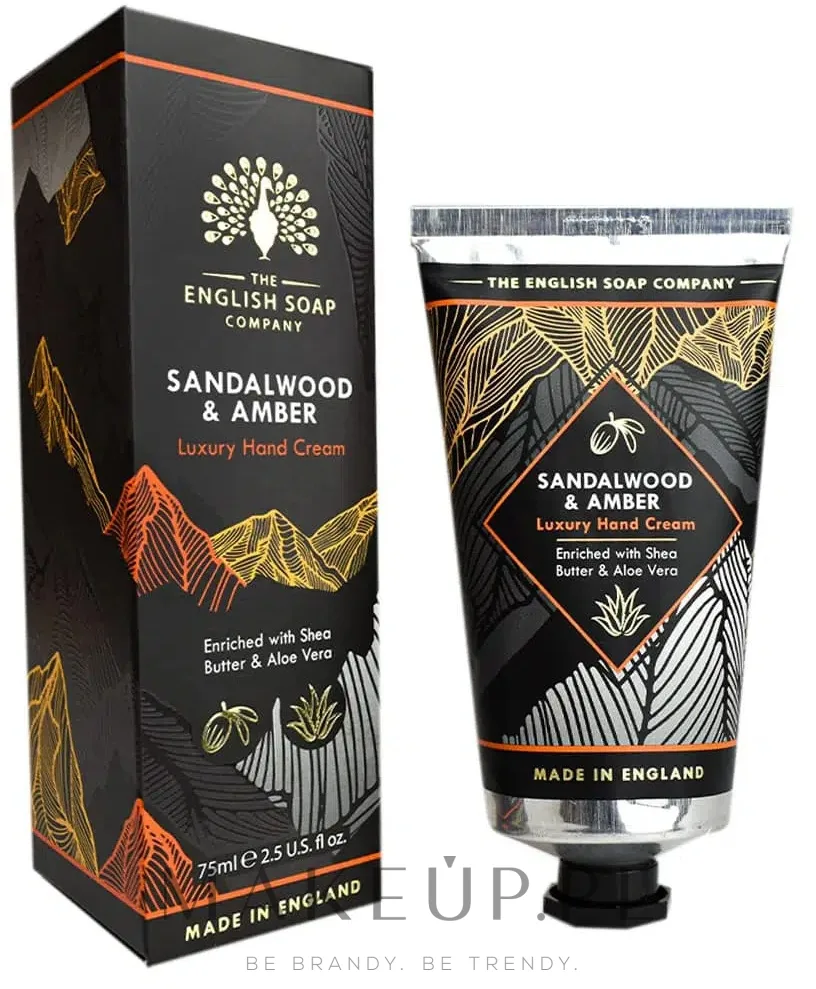 Крем для рук The English Soap Company Sandalwood & Amber с маслом ши и алоэ вера 75 мл