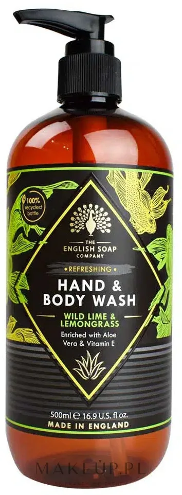 Жидкое мыло для рук и тела The English Soap Company Wild Lime & Lemongrass лайм и лемонграсс, 500 мл