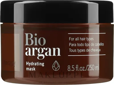 Маска для волос Lakmé K.Therapy Bio-Argan увлажняющая, для всех типов волос, органическое аргановое масло, керамид 3, пчелиный воск, 1000 мл