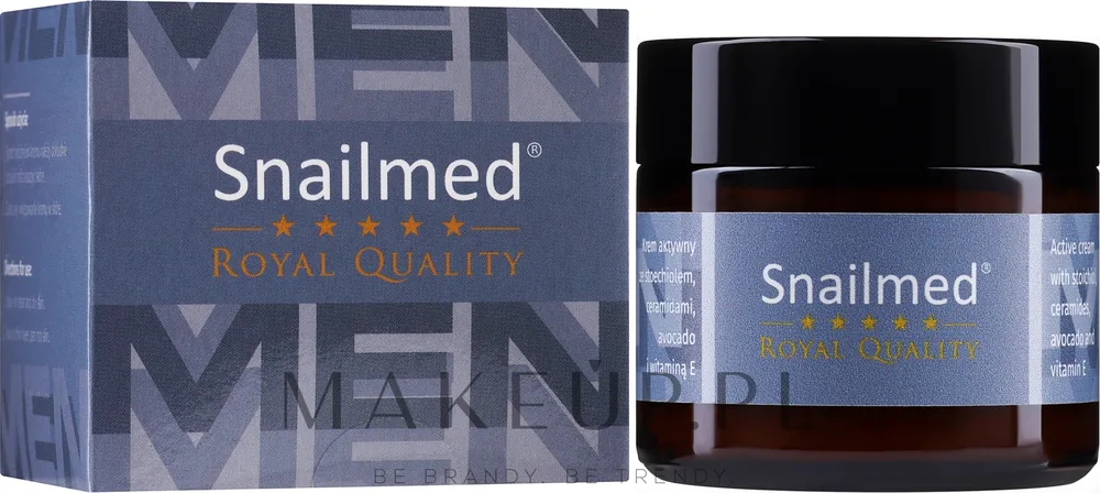 Крем для лица мужской Snailmed Royal Quality Men против морщин с лавандой 30/60 мл