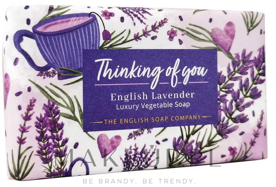 Мыло The English Soap Company English Lavender Thinking Of You с лавандой и маслом ши, 190 г