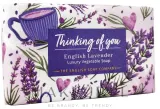 Мыло The English Soap Company English Lavender Thinking Of You с лавандой и маслом ши, 190 г — фото 1