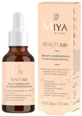 Сыворотка для лица Miya Cosmetics Beauty Lab с пребиотиками азелаиновой кислотой и ниацинамидом для проблемной кожи 30 мл