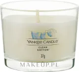 Набор ароматических свечей Yankee Candle Clean Cotton 3x37 г — фото 2