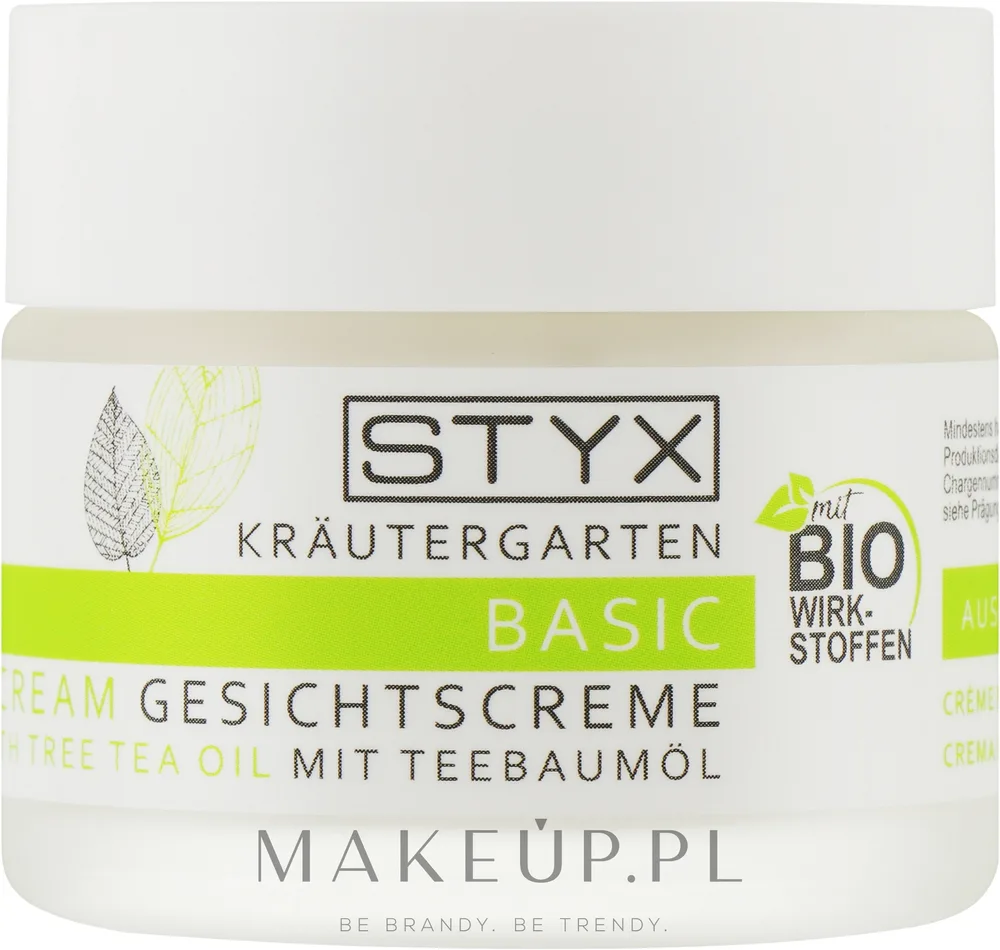 Styx Naturcosmetic STYX Basic Face Cream with Tea Tree Oil - Крем для лица Styx Basic масло чайного дерева жирная кожа 50 мл