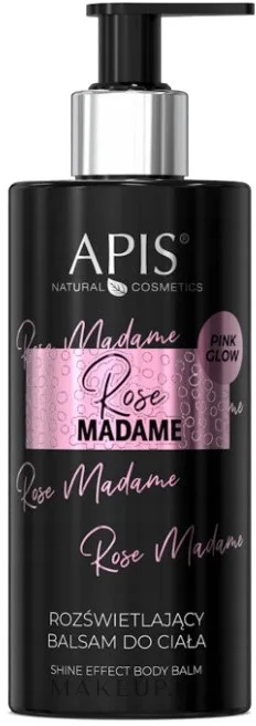APIS Professional Rose Madame Illuminating Body Lotion — сияющий бальзам для тела с ароматом розы, 300 мл