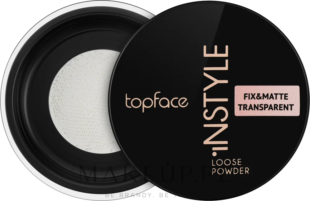 Рассыпчатая пудра TopFace Perfective Instyle Loose Powder для лица матирующая, 10 г, оттенок 101