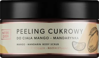 Сахарный скраб для тела Nature Queen Mango-Mandarin манго и мандарин, 250 г