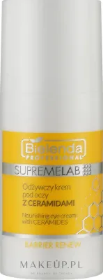 Питательный крем для области вокруг глаз Bielenda Professional SupremeLab с церамидами скваланом и маслом ши 15 мл