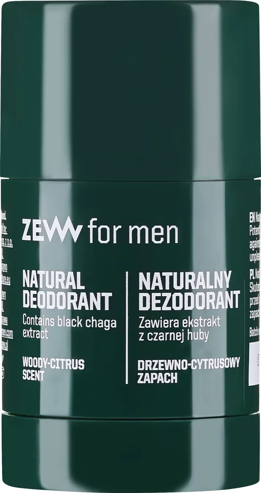 Натуральный дезодорант-стик для мужчин ZEW for men