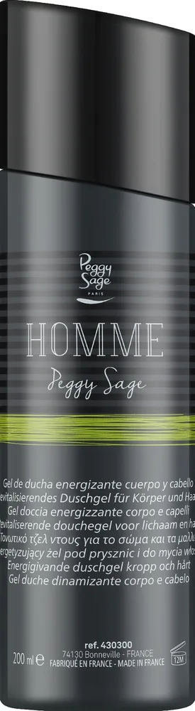 Энергетизирующий гель для душа и волос Peggy Sage Homme Energizing Shower Gel, 200 мл