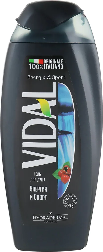 Гель для душа Vidal Energy & Sport для тела