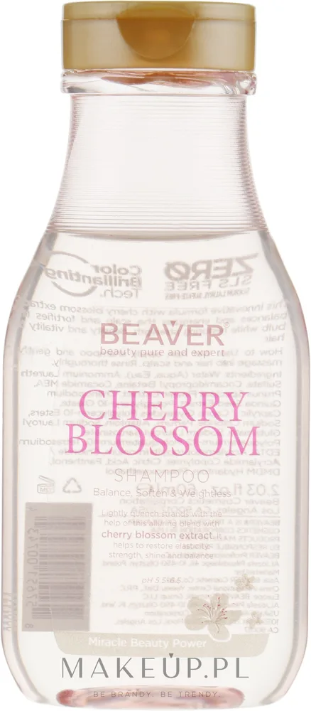 Шампунь Beaver Professional Cherry Blossom с экстрактом сакуры для ежедневного использования, 730 мл