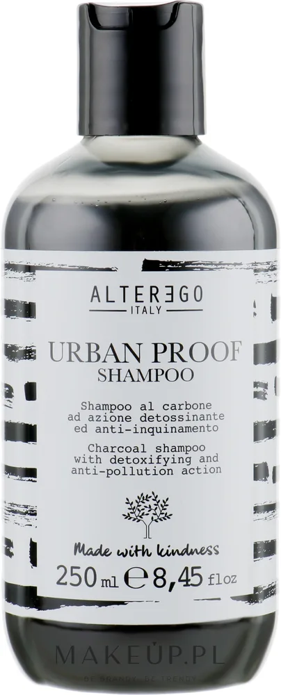 Alter Ego Italy Alter Ego Urban Proof Shampoo - Шампунь Alter Ego Urban Proof угольный детокс для всех типов волос против городских загрязнений, 1000 мл
