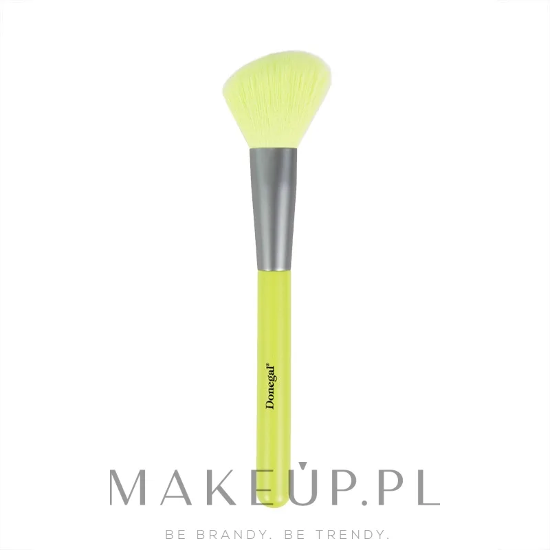 Скошенная кисть для румян Donegal Neeonee Blush Brush 4275 неоновая из синтетического ворса