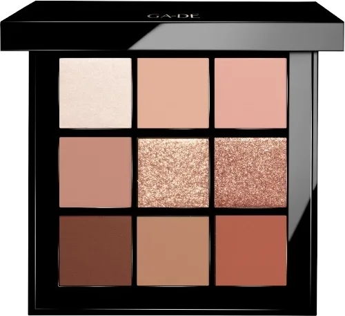 Палетка теней для век GA-DE Velveteen Eye Shadow Palette 9 оттенков, оттенок 56 - Second Nature