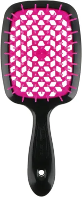 Щётка для волос Janeke Superbrush чёрный с фуксией