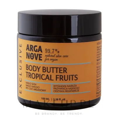 Масло для тела Arganove Exclusive Tropical Fruits манго и маракуйя с маслом ши и арганы 100 мл