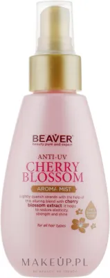 Beaver Professional Beaver Professional Anti-UV Aroma Mist Cherry Blossom Refreshing Spray - Укрепляющий ароматный спрей Beaver Cherry Blossom с защитой цвета волос, 100 мл