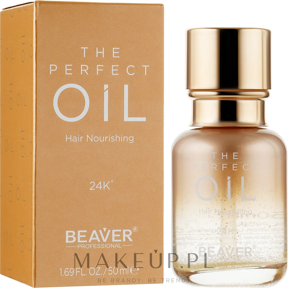 Разглаживающее масло для блеска волос Beaver Professional Expert Hydro 24K Perfect Oil