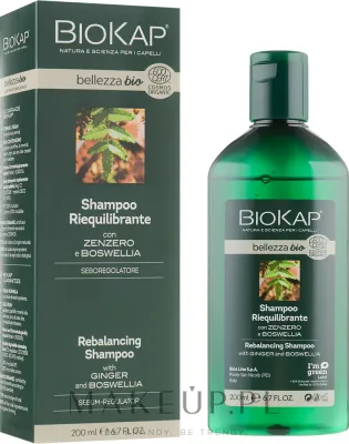 Шампунь BiosLine BioKap Rebalancing восстанавливающий с имбирём и ладаном для повреждённых волос, 200 мл