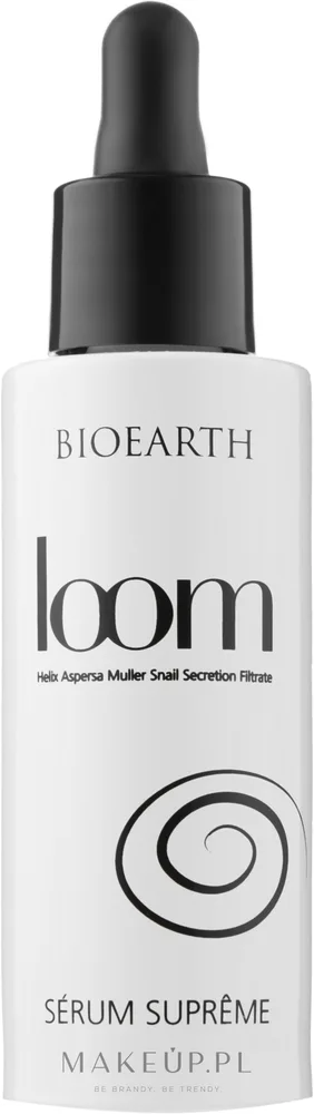 Сыворотка для лица Bioearth Loom Supreme с муцином улитки восстанавливающая 30 мл