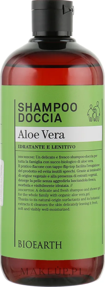 Шампунь-гель для душа Bioearth Aloe Vera 2 в 1 с ромашкой, 500 мл