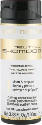 Шампунь Abril et Nature Neutral №1 с розмарином, шалфеем и плющом для осветлённых волос, 100/1000 мл