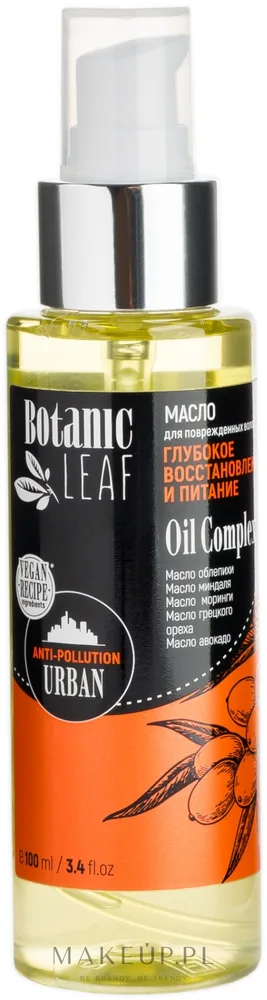 Масло для повреждённых волос глубокое питание Botanic Leaf