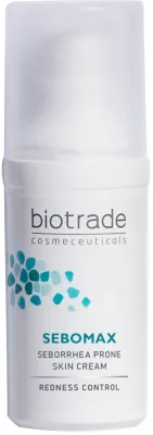Успокаивающий крем для лица Biotrade Sebomax с серой для жирной кожи Т-зоны 30 мл