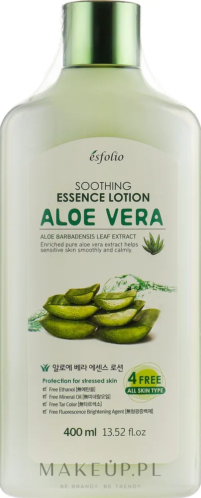 Лосьон для лица Esfolio Aloe Vera Soothing Essence успокаивающий с алоэ 400 мл