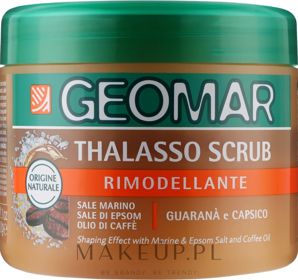 Скраб для тела Geomar Thalasso Scrub Remodeling с морской солью и кофе, 600 г