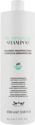 Минеральный шампунь Be Hair Be Mineral с био-хелатным комплексом для ослабленных волос, 300/1000 мл, Италия
