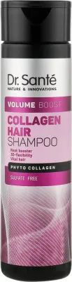 Укрепляющий шампунь Dr Sante Collagen Hair Volume Boost для объёма волос, 1000 мл, Украина
