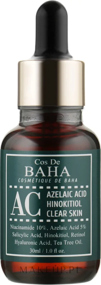 Сыворотка для лица Cos De BAHA Acne Treatment с азелаиновой кислотой и гинокитиолом от акне 30 мл