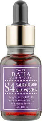 Сыворотка для лица Cos De Baha Salicylic Acid 4% с салициловой кислотой для жирной кожи 30 мл