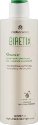 Очищающий гель для лица Cantabria Labs Biretix Cleanser для проблемной кожи мягкая моющая основа 400 мл