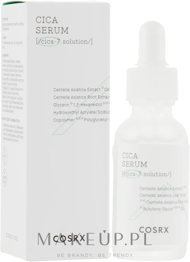 Сыворотка для лица Cosrx Pure Fit Cica с центеллой успокаивающая с корой сосны 30 мл