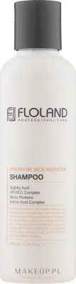 Шампунь Floland Premium Silk Keratin с протеинами и маслами для повреждённых волос, 150/530 мл, Корея