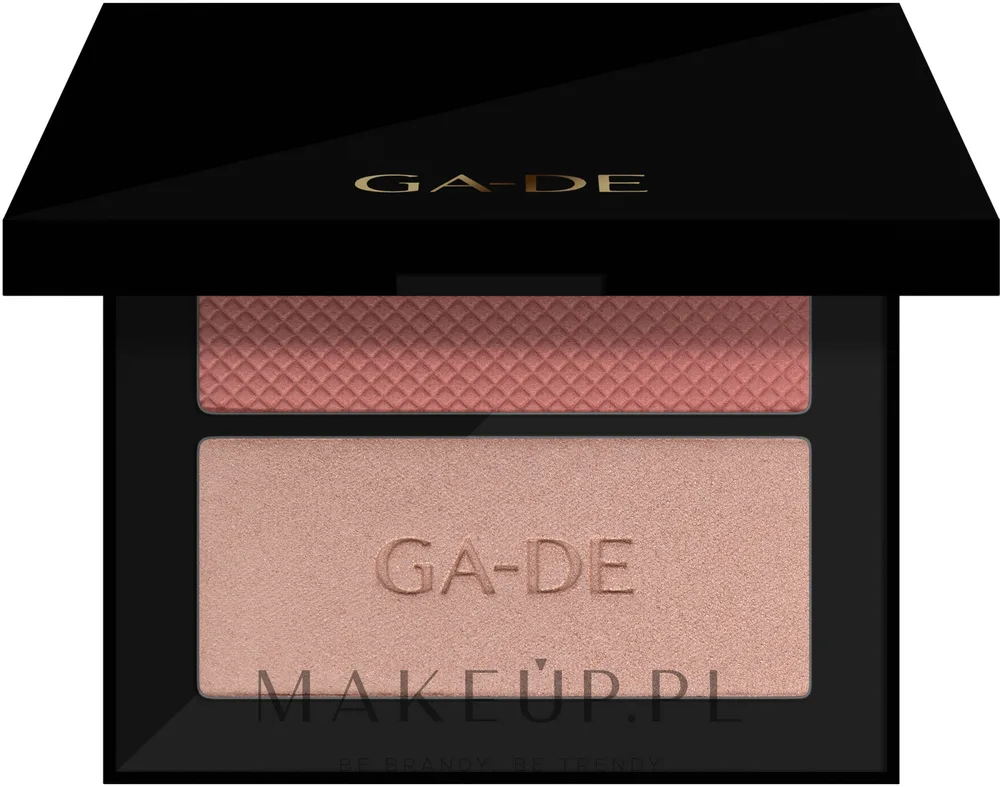 Палетка румян и хайлайтера GA-DE Velveteen Blush & Shimmer Duet, оттенок 52