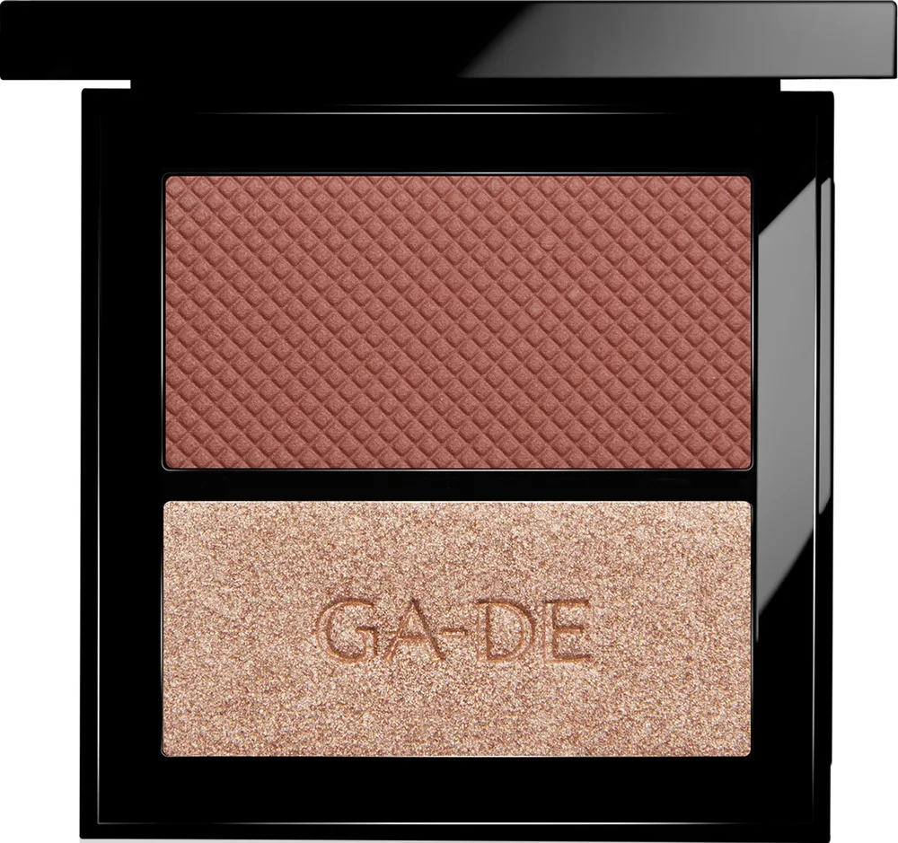 Палетка румян и хайлайтера GA-DE Velveteen Blush & Shimmer Duet, оттенок 46