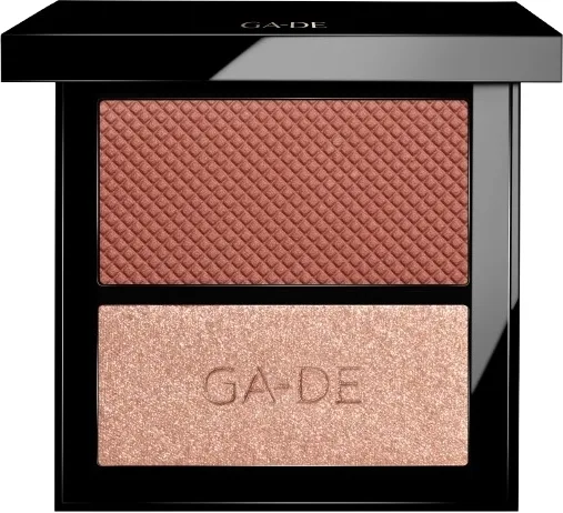 Палетка румян и хайлайтера GA-DE Velveteen Blush & Shimmer Duet, оттенок 54